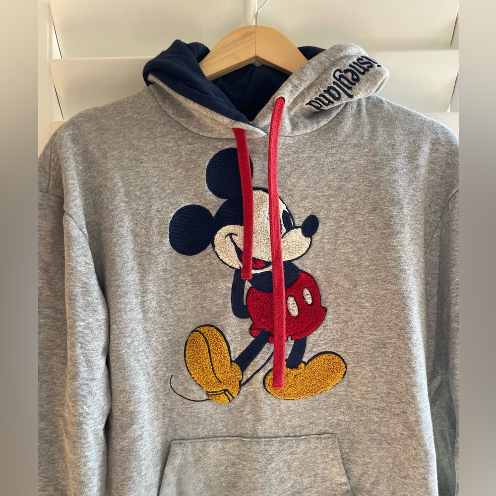 Disney Gray Hoodie with Mickey Mouse Design